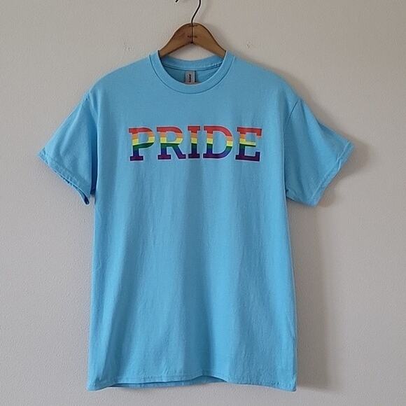 Blue PRIDE Short Sleeve Tee Size Medium M - Picture 1 of 5